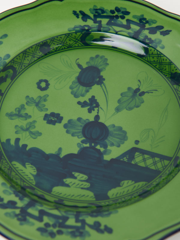 Oriente Italiano Flat dessert plate_MALACHITE